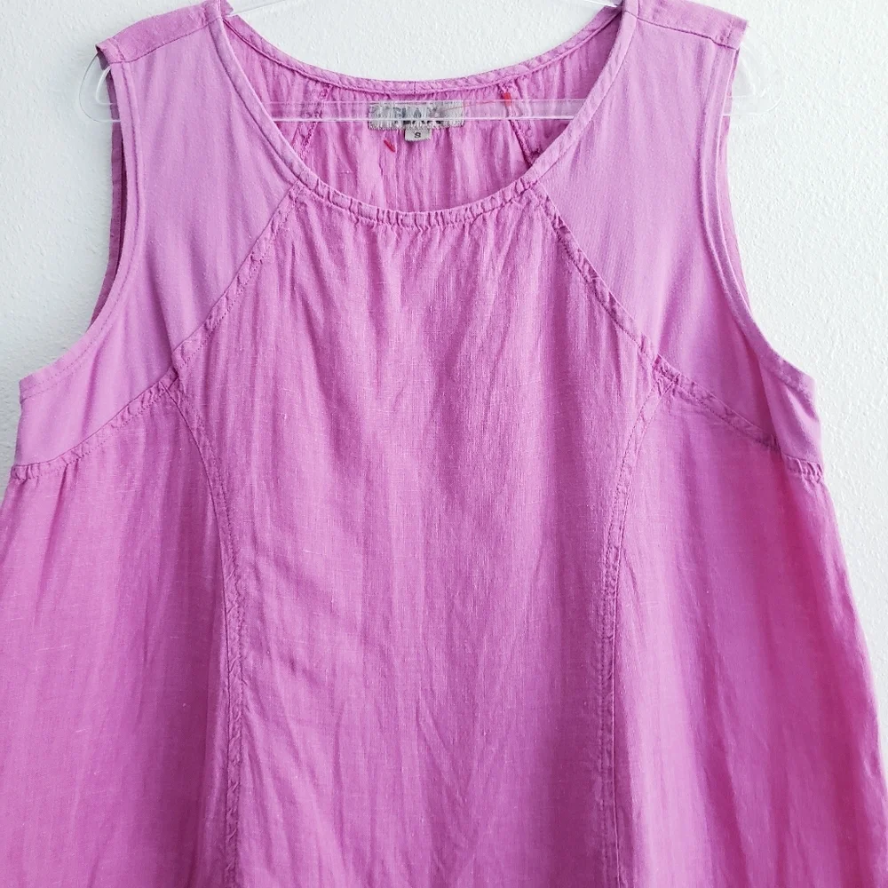 FLAX Slevless Mini Dress - Picture 2 of 7